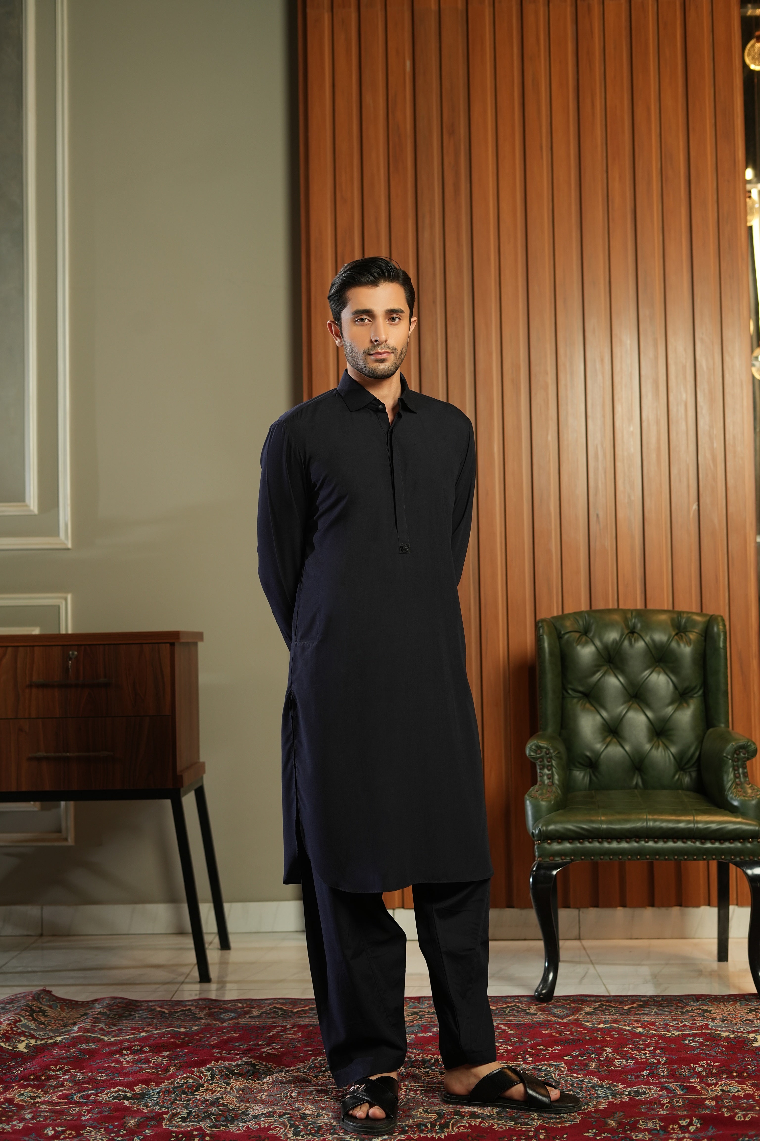 Sovereign Eid Attire Black - Shalwar Kameez