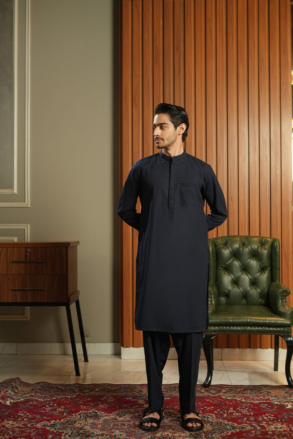 MID-NIGHT BLUE SHALWAR KAMEEZ