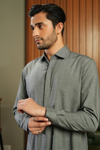 Sovereign Eid Attire Ash Grey - Shalwar Kameez