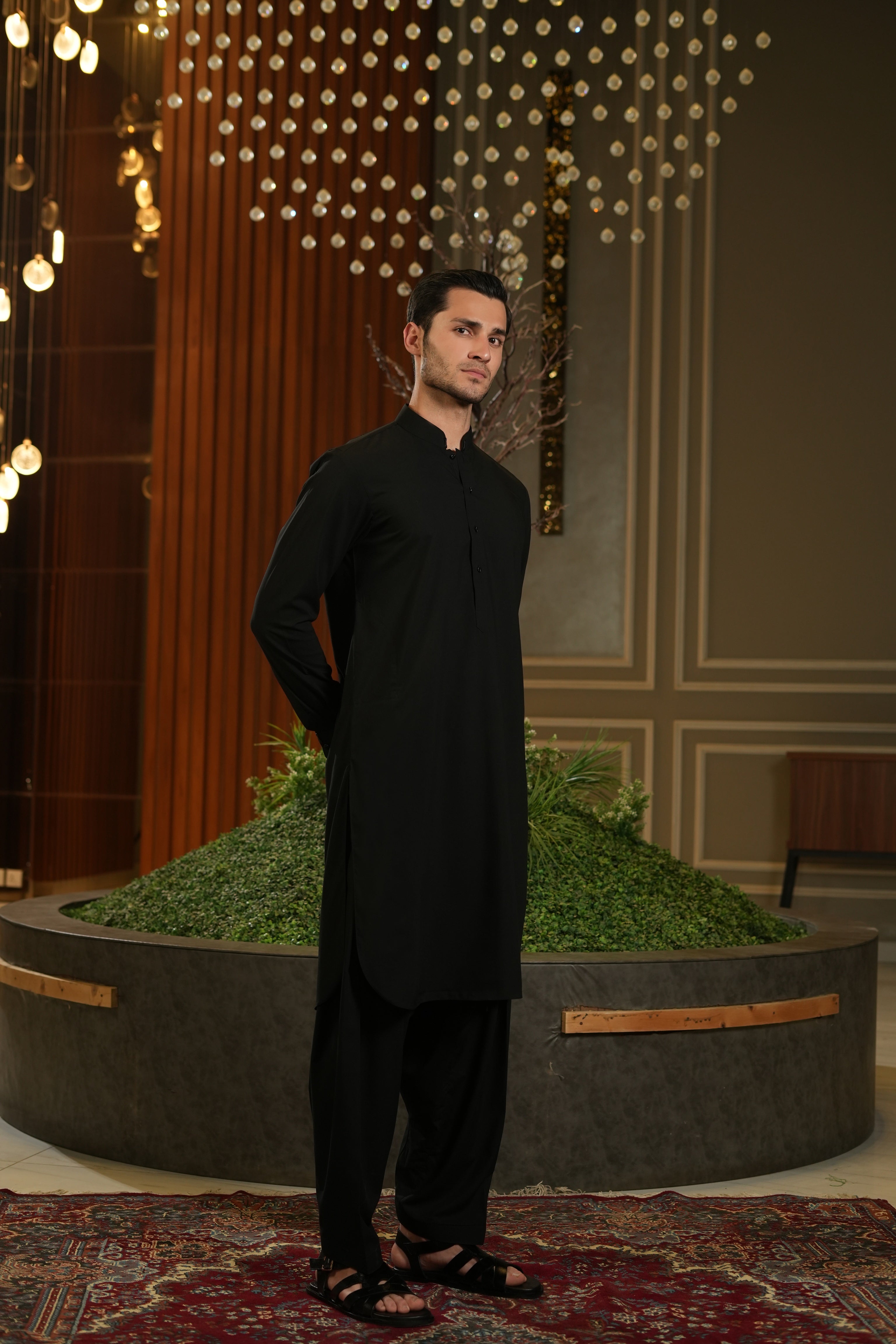 Sovereign Eid Attire Black Boski - Shalwar Kameez