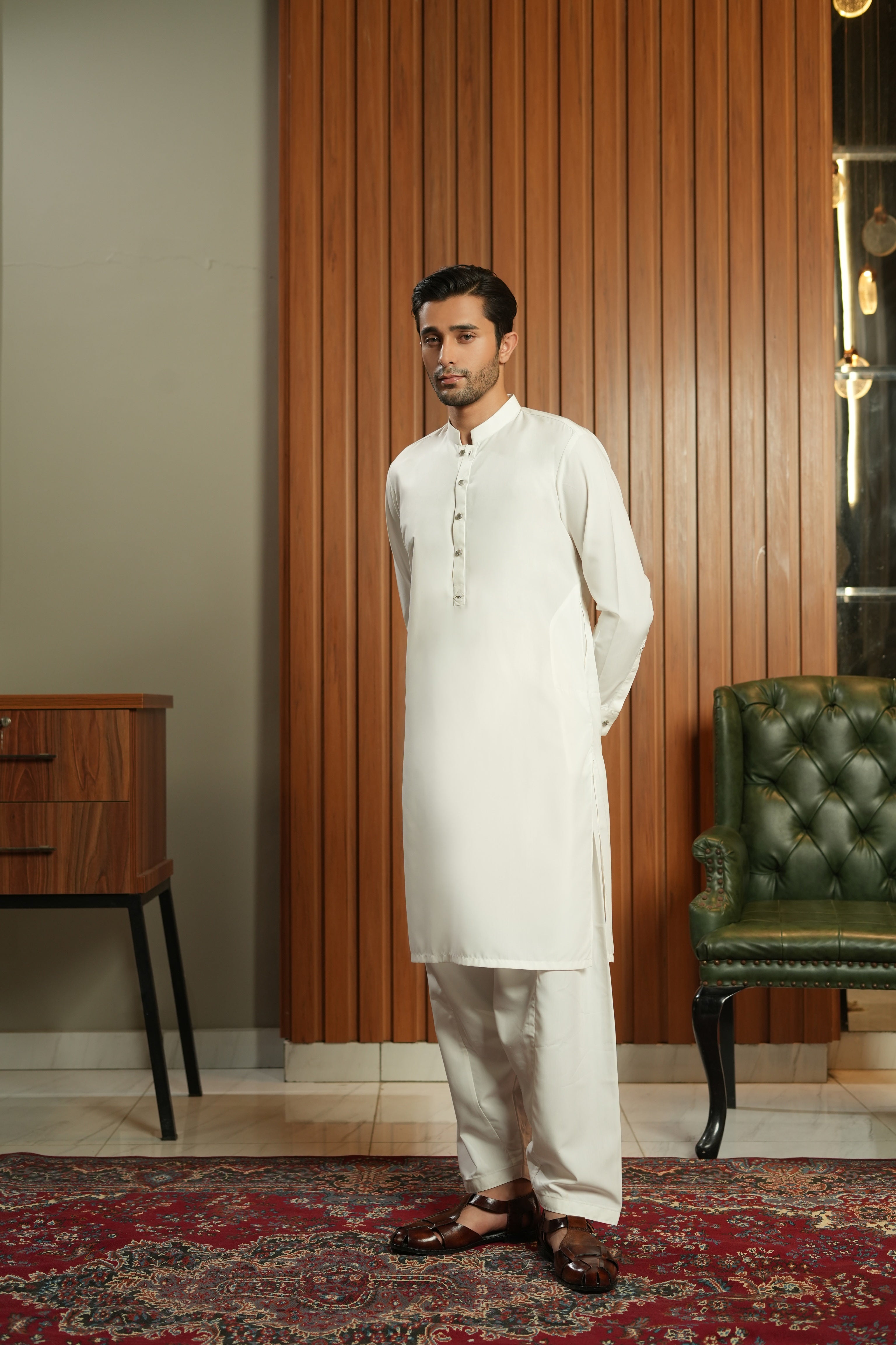 Regal Threads Reborn Off White  - Shalwar Kameez