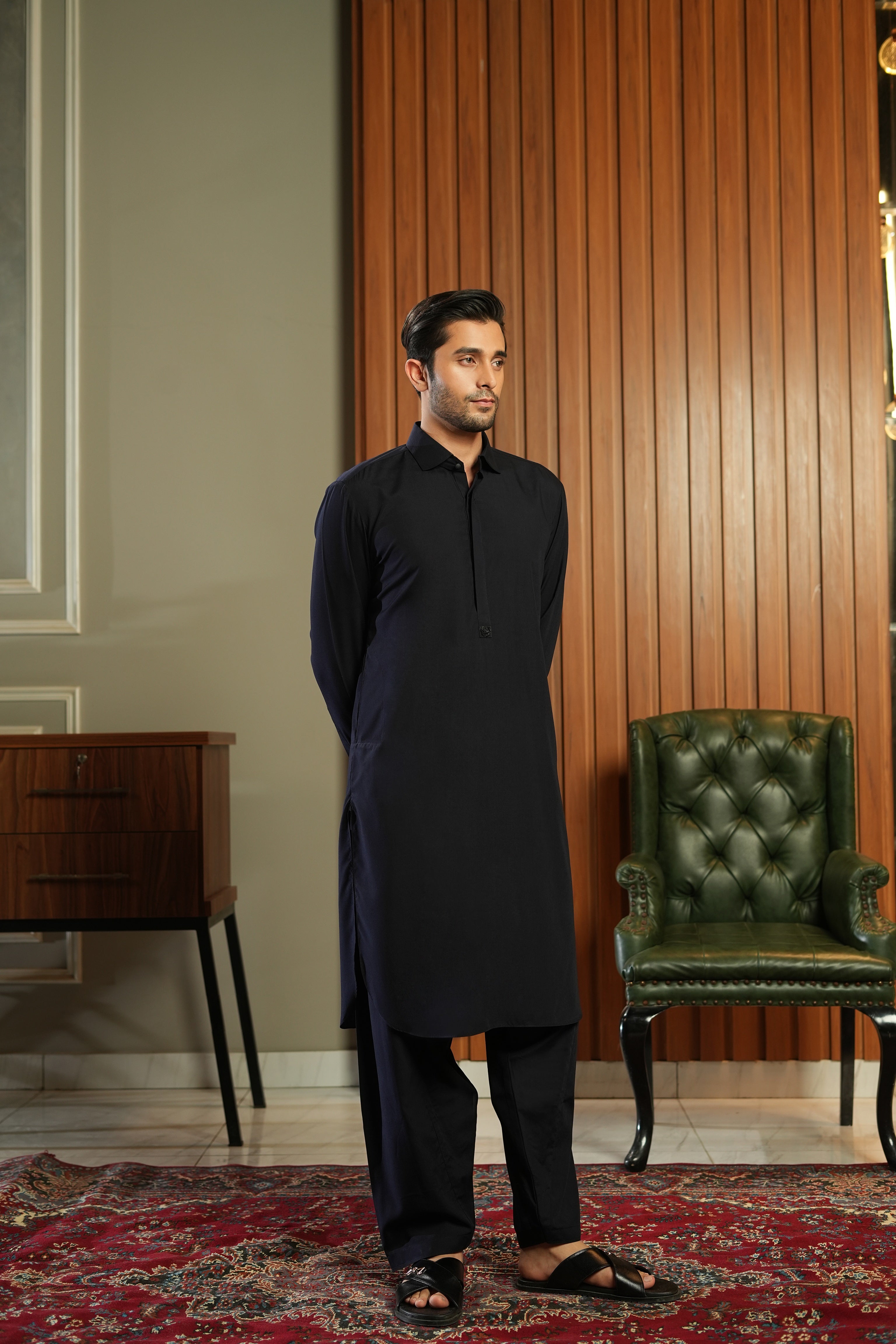 Sovereign Eid Attire Black - Shalwar Kameez