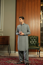 Sovereign Eid Attire Ash Grey - Shalwar Kameez