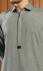 Sovereign Eid Attire Ash Grey - Shalwar Kameez