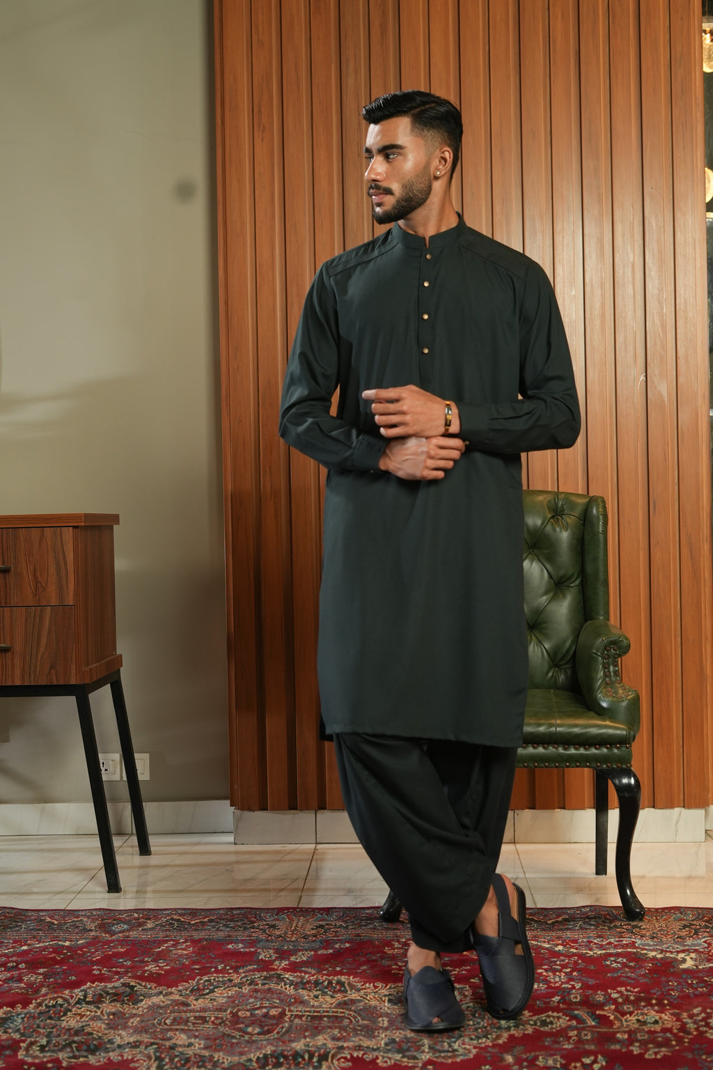 HERITAGE REIMAGINED GREEN - Shalwar Kameez