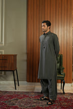 Sovereign Eid Attire Grey - Shalwar Kameez