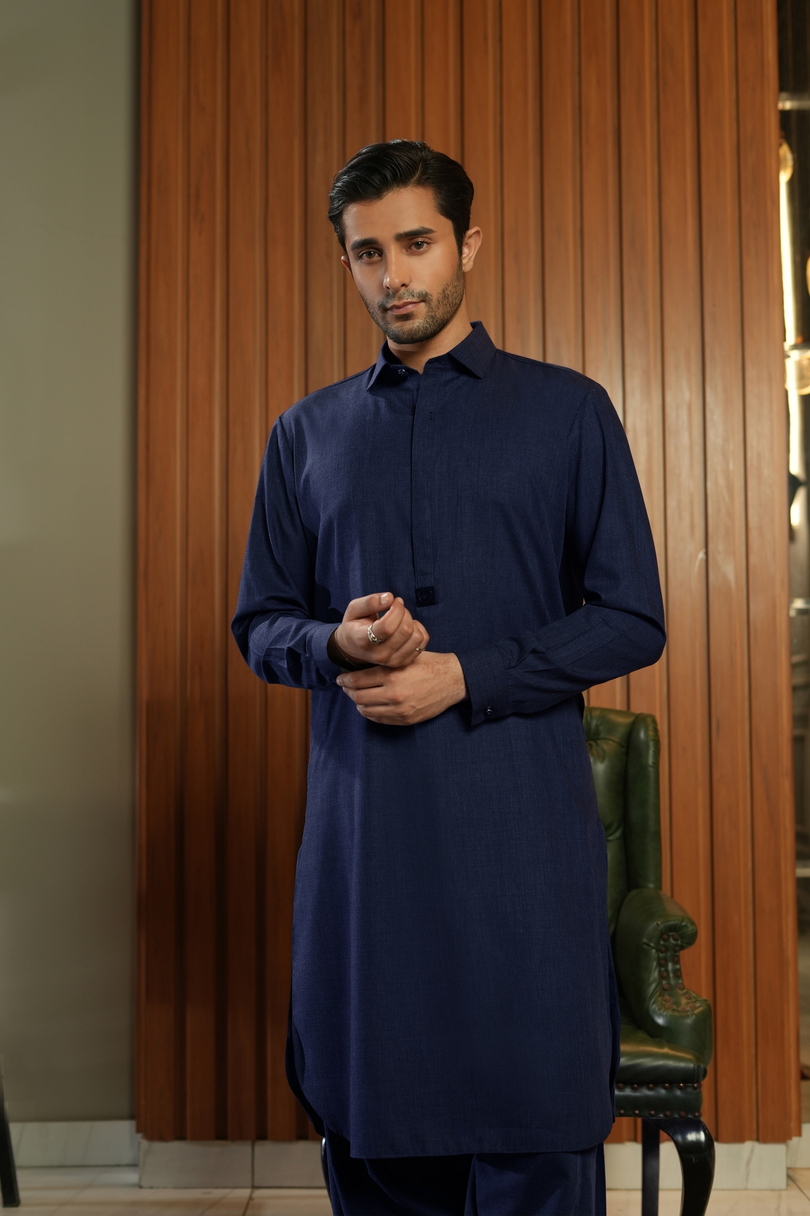 Sovereign Eid Attire Blue - Shalwar Kameez