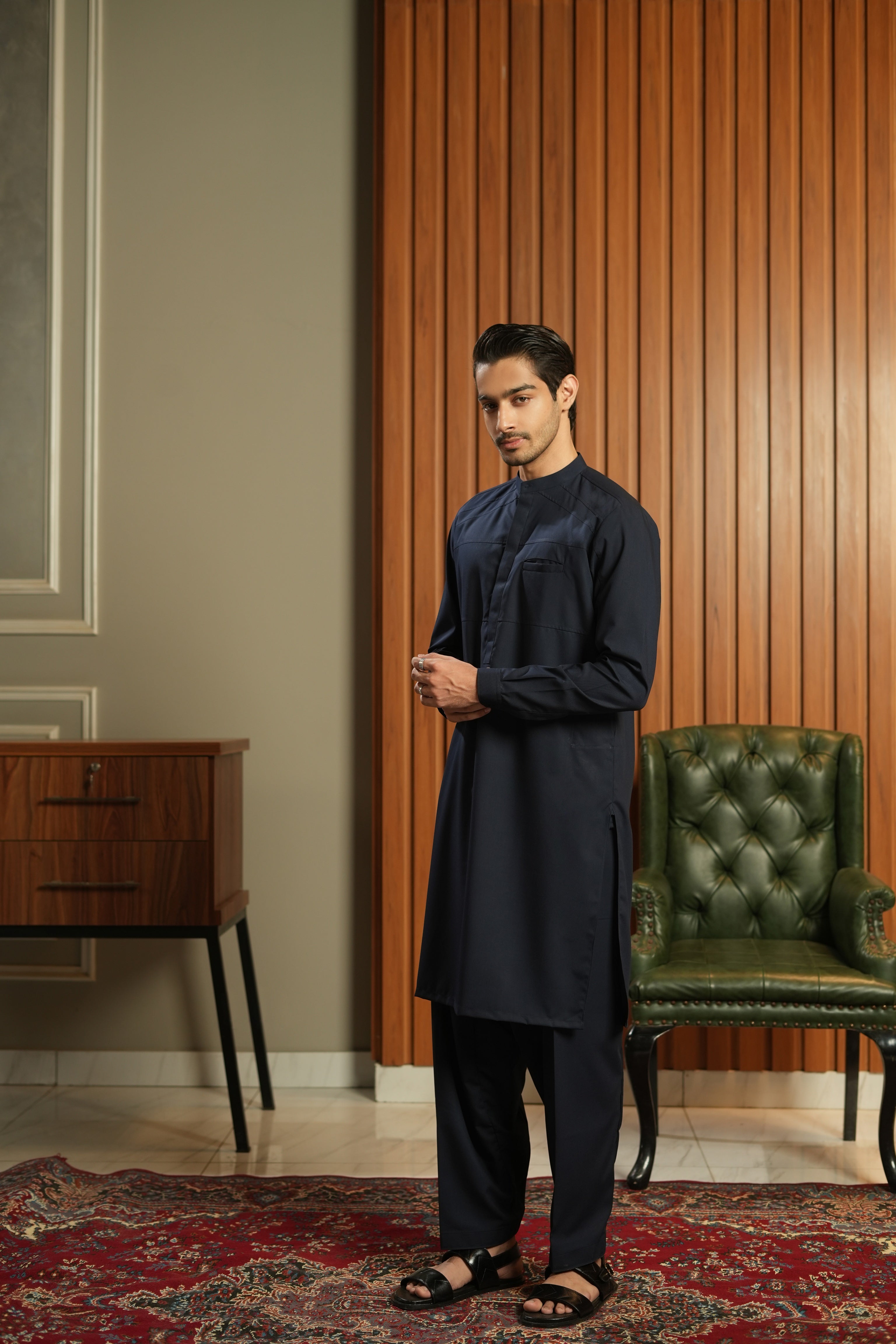 MID-NIGHT BLUE SHALWAR KAMEEZ