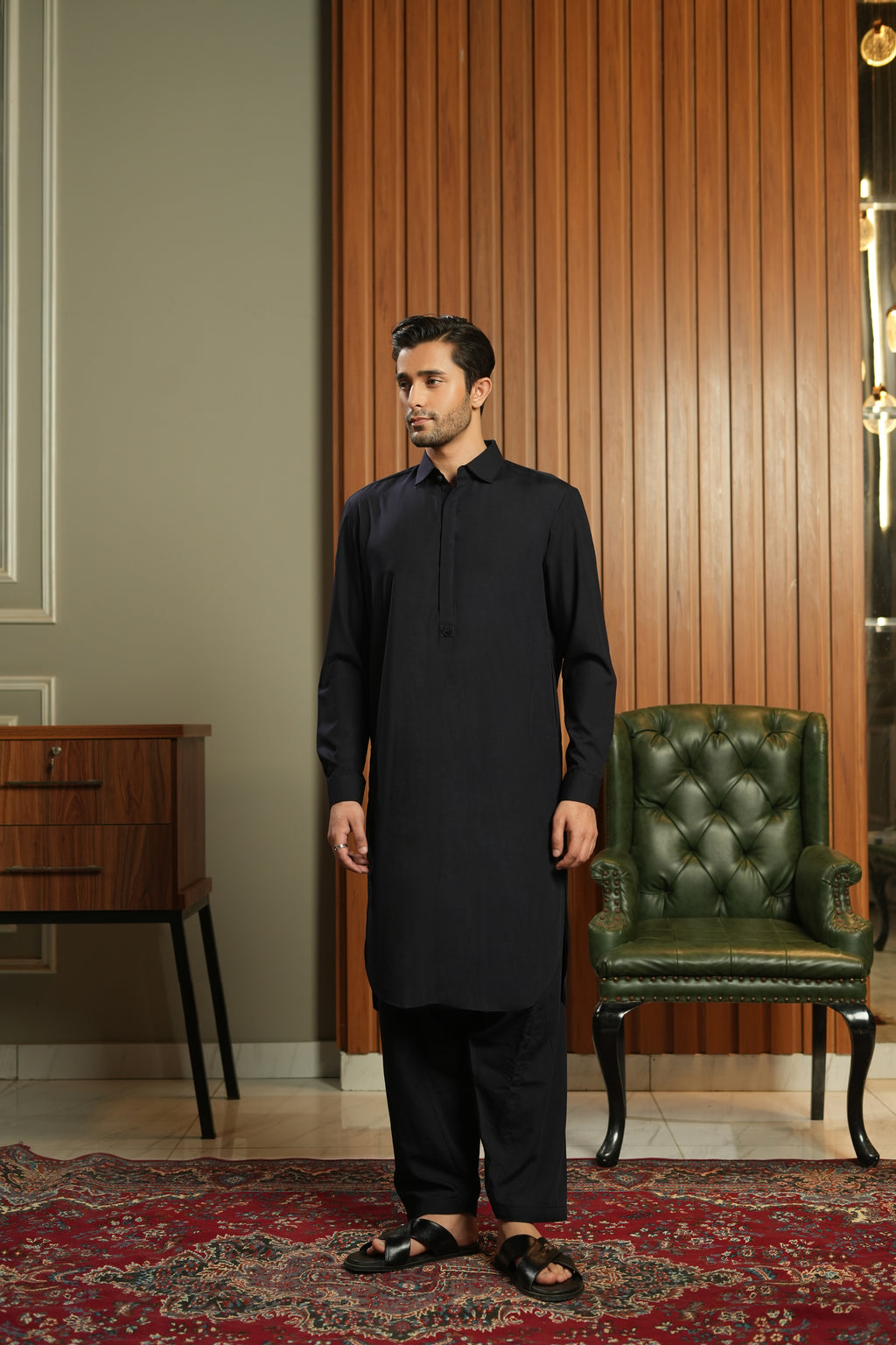 Sovereign Eid Attire Black - Shalwar Kameez