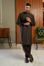 HERITAGE REIMAGINED BROWN - Shalwar Kameez