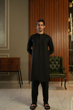 BLACK FRONT PANEL SHALWAR KAMEEZ
