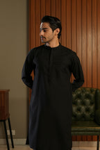 BLACK FRONT PANEL SHALWAR KAMEEZ