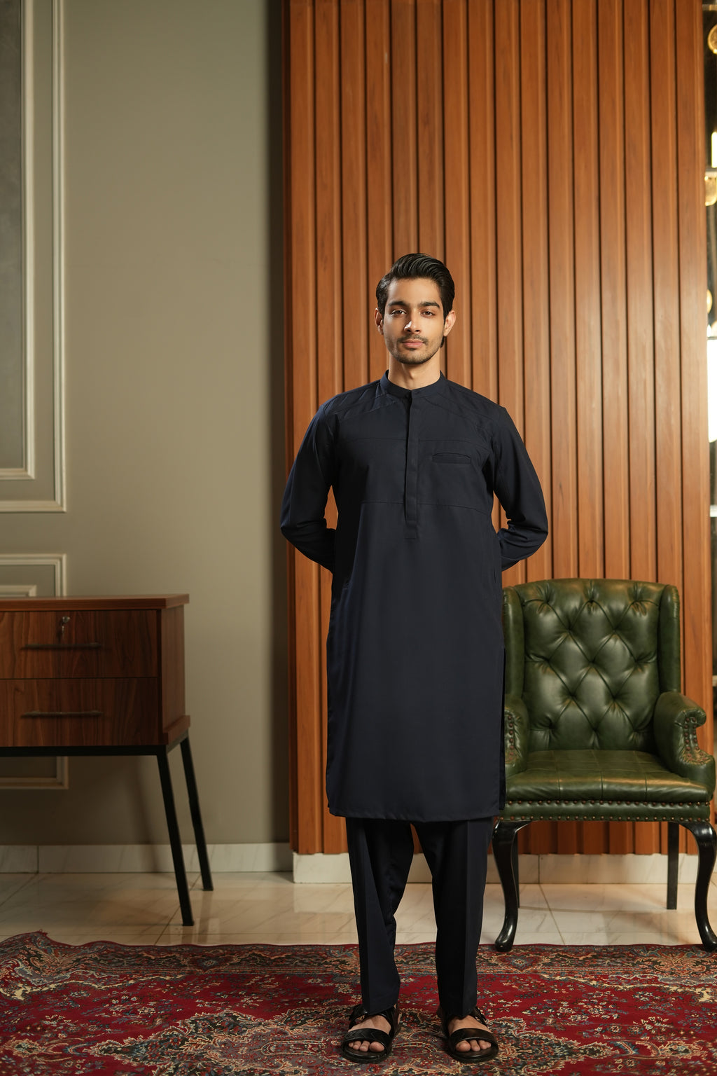 MID-NIGHT BLUE SHALWAR KAMEEZ